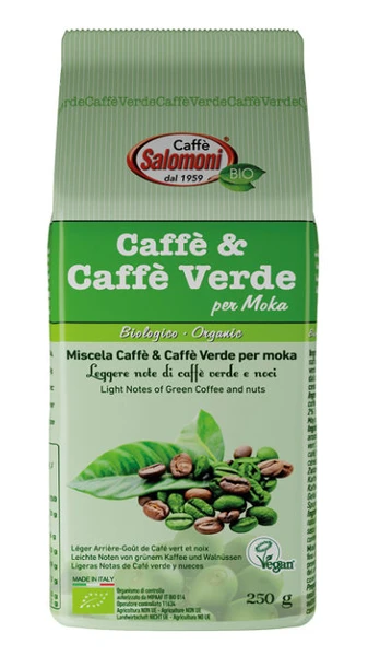 Káva & Zelená káva BIO 250g Salomoni
