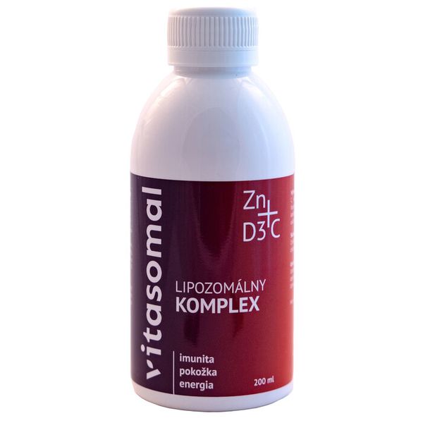 Lipozomálny komplex C+D3+Zn 200ml bez konzervantov Vitasomal