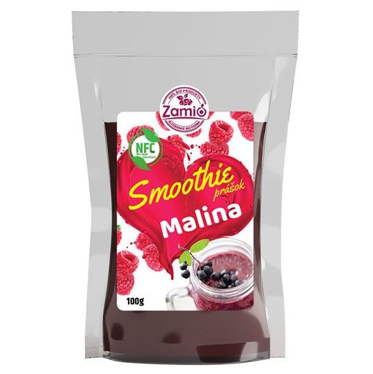 Malina smoothie prášok (ovocné vločky) 100g Zamio