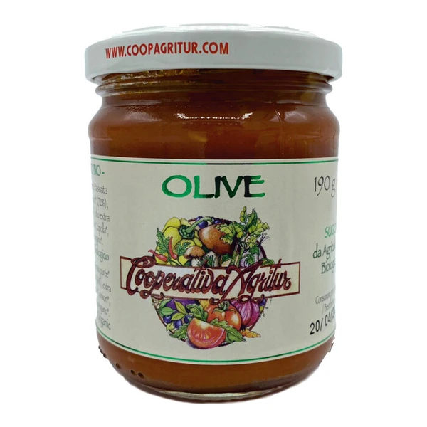 Olive - paradajková omáčka s olivami TOP BIO 190g Agritur