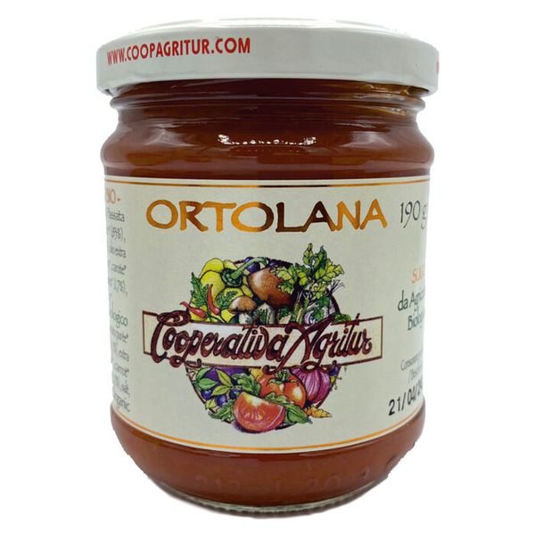 Ortolana - paradajková omáčka so zeleninou TOP BIO 190g Agritur