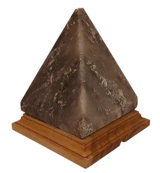 Pyramída - sivá soľná lampa 3kg DOBRIO