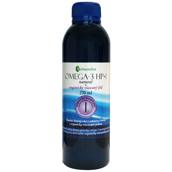 Rybí olej Omega-3 HP+I s organicky viazaným jódom 270ml Nutraceutica