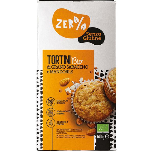 Tortini pohánkové s mandľami BIO 140g Zer% Glutine