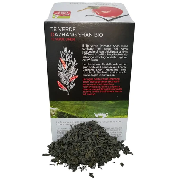 Dazhang Shan - Zelený čínsky čaj sypaný BIO 80g La Finestra